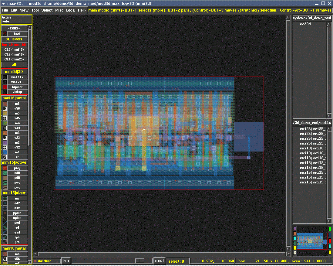 MAX3D topview 3chips